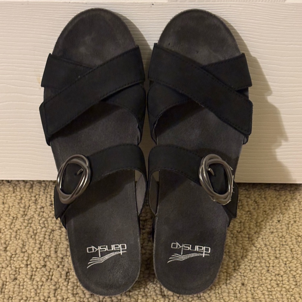 Dansko Women's Black Sandals 38